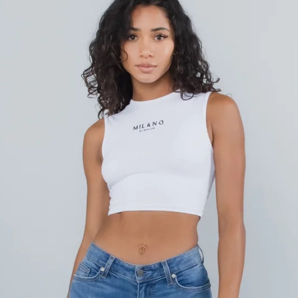Milano Di Rouge cropped top